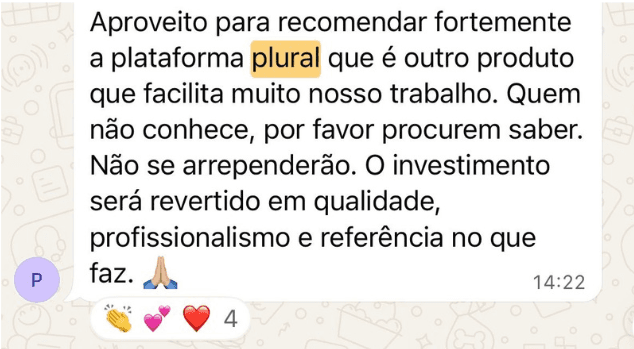 Depoimento de Marcia Lara sobre a plataforma Plural